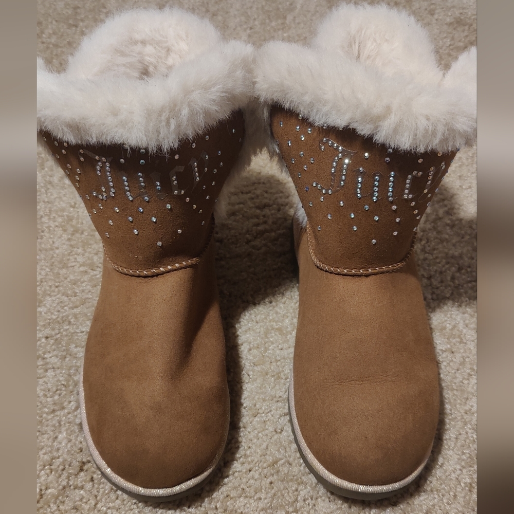 Juicy Claremont Faux Fur Boots Chestnut 5
